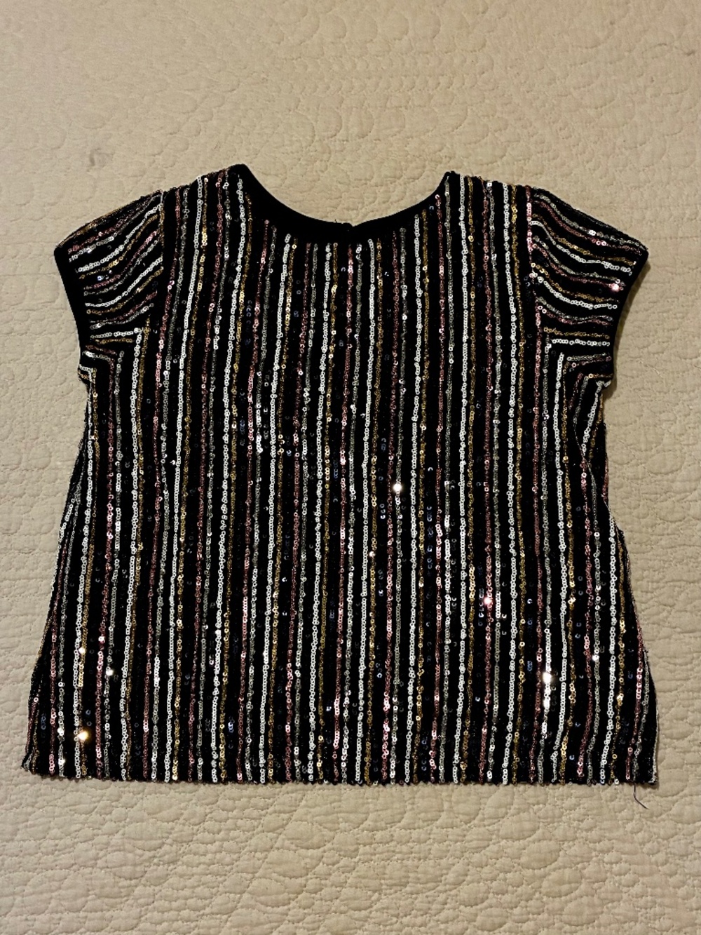 Girls Sequin Dress Shirt